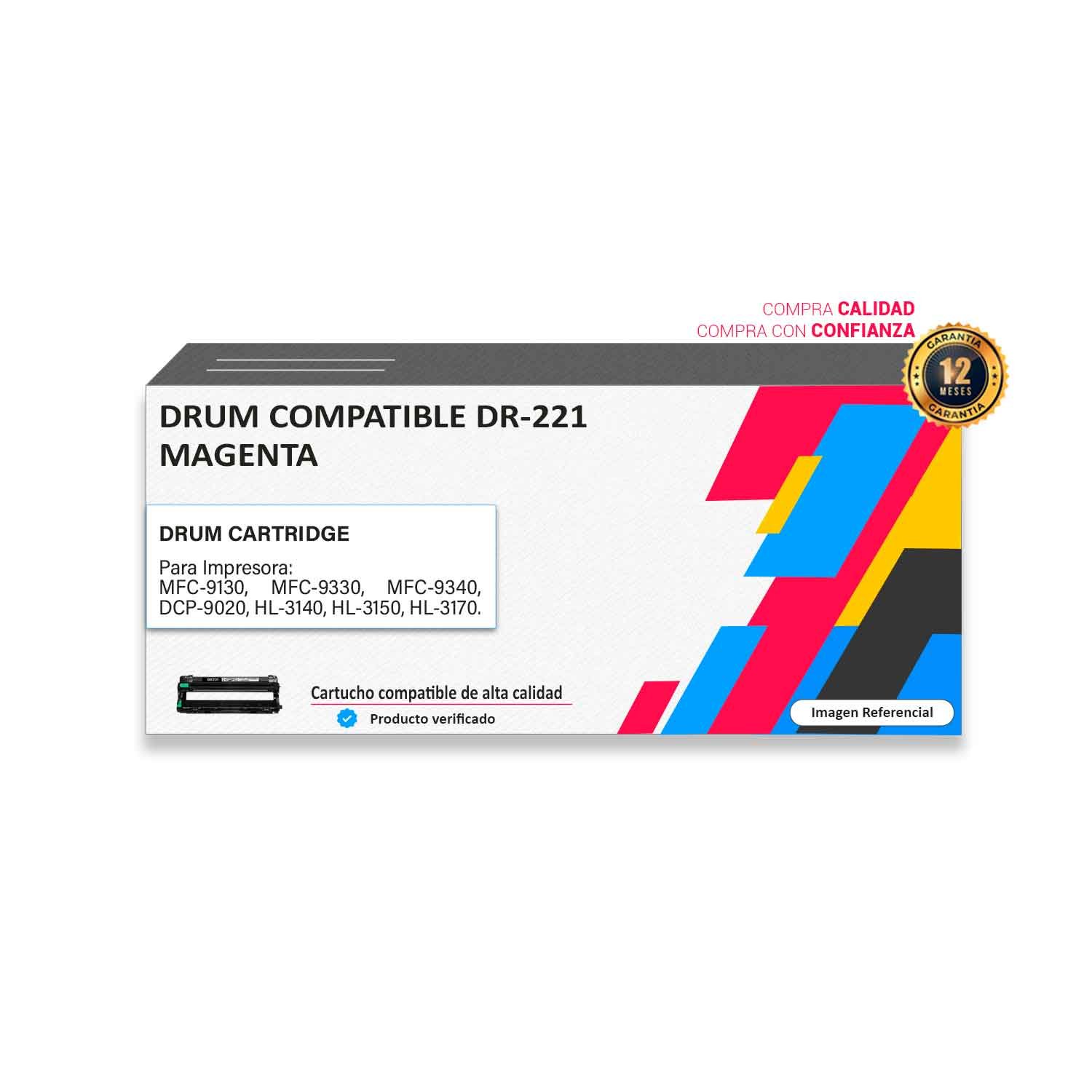 DRUM-COMPATIBLE-DR-221-MAGENTA Drum compatible Brother DR-221 Magenta para impresora 9130 9330 9340 9020 3140 3150 3170