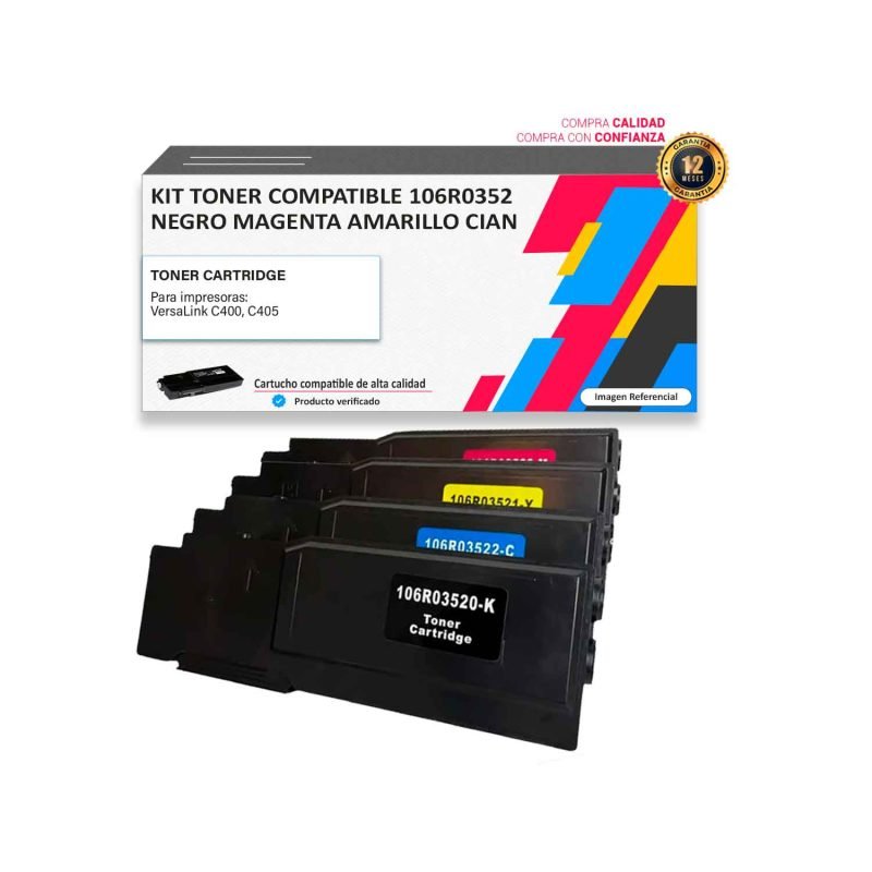 Kit Toner compatible Xerox 106R0352 para impresora 400 405