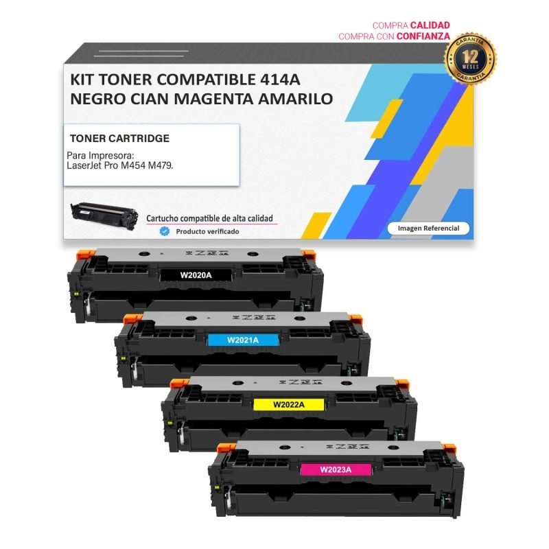 KIT TONER COMPATIBLE HP 414A PARA M454 479