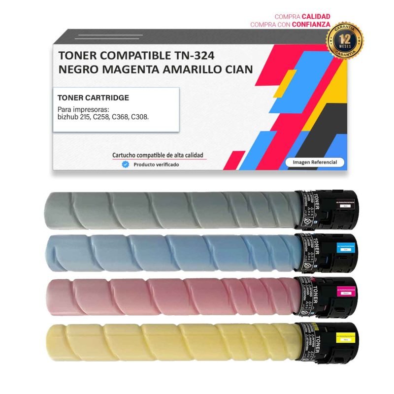 KIT TONER COMPATIBLE KONICA MINOLTA TN-324 PARA 215