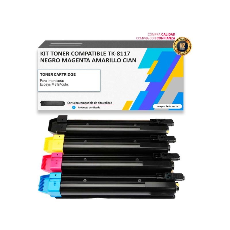 Kit Toner compatible Kyocera TK-8117 para impresora 8124