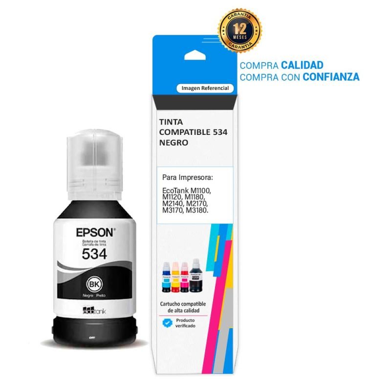 Tinta Compatible Epson 534 Negro