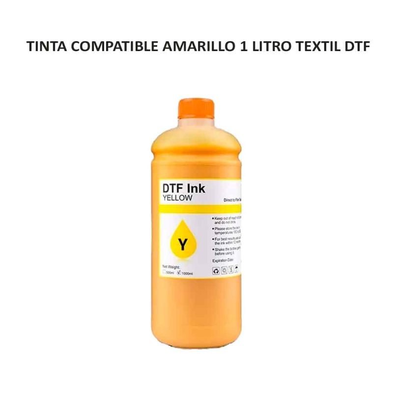 TINTA COMPATIBLE Amarillo 1 LITRO TEXTIL DTF