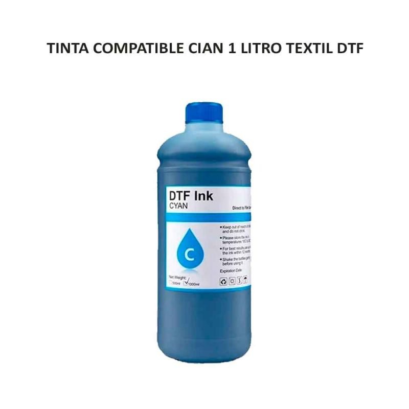 TINTA COMPATIBLE CIAN 1 LITRO TEXTIL DTF
