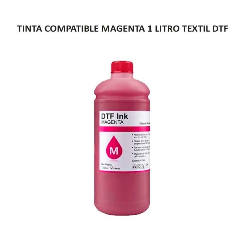 TINTA COMPATIBLE MAGENTA 1 LITRO TEXTIL DTF