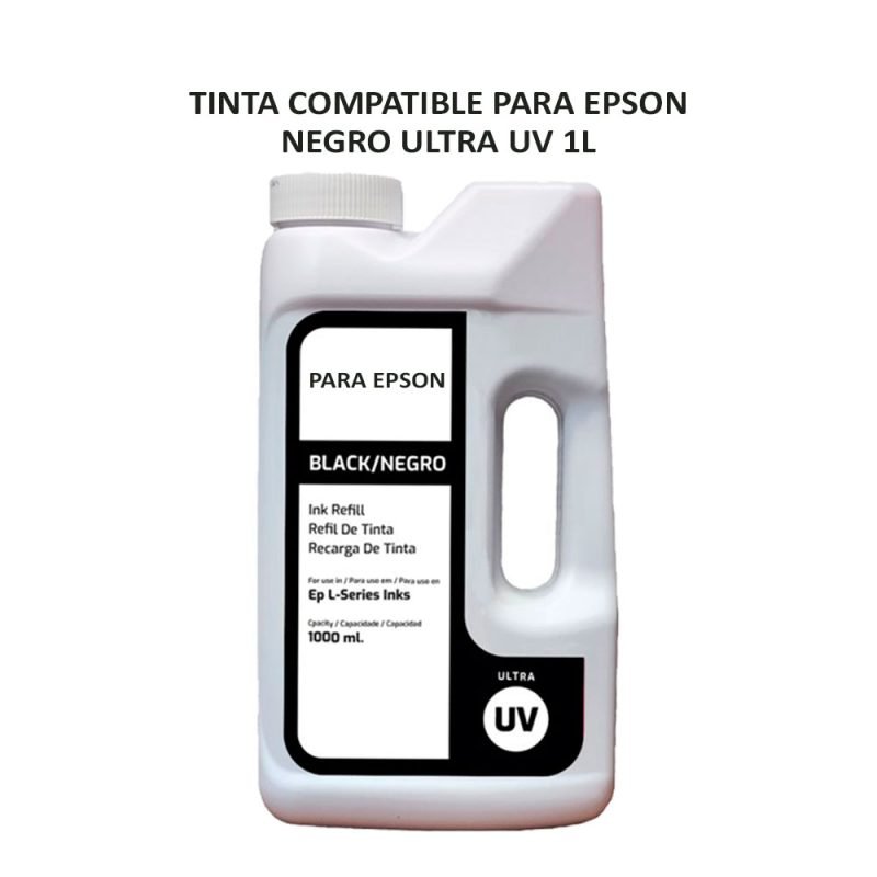 TINTA COMPATIBLE PARA EPSON NEGRO ULTRA UV