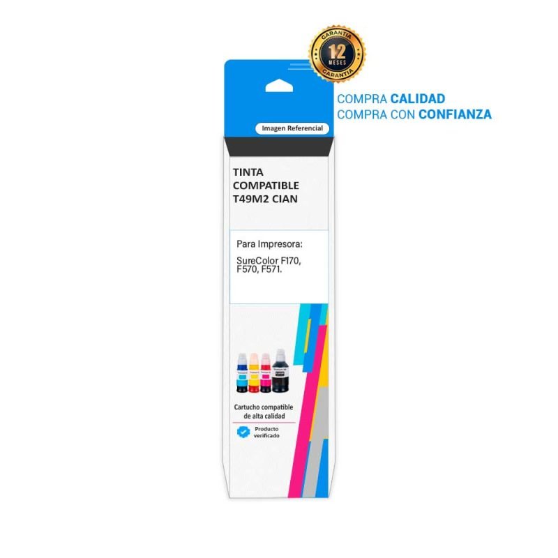 TINTA COMPATIBLE T49M2 CIAN