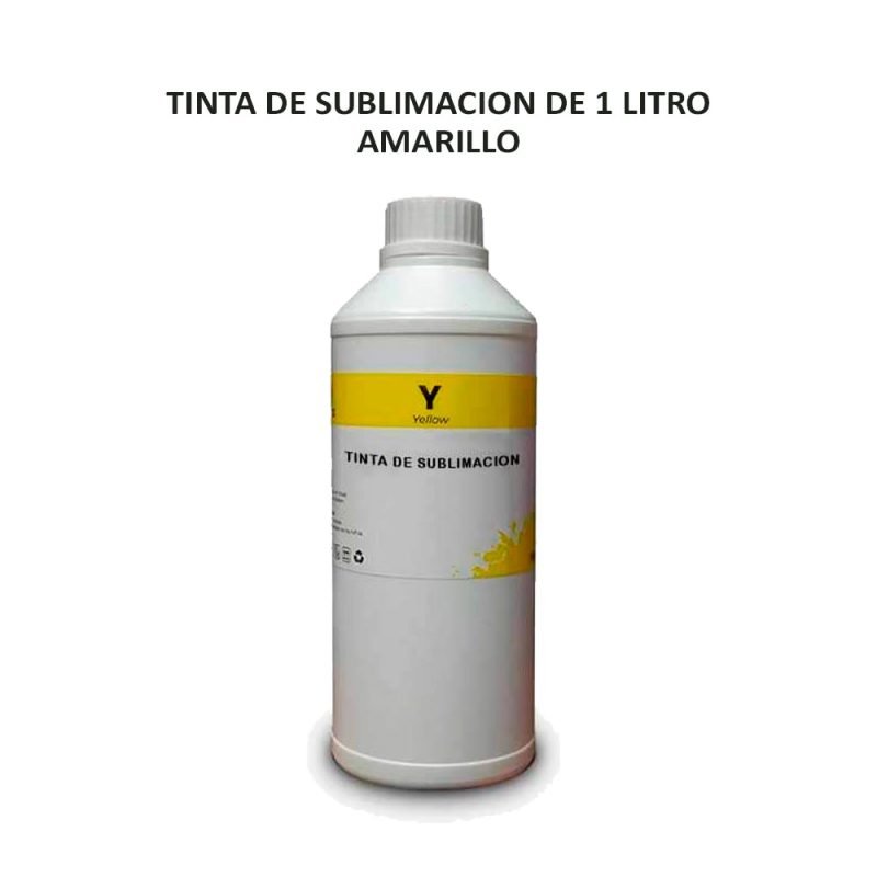TINTA DE SUBLIMACION DE 1 LITRO AMARILLO