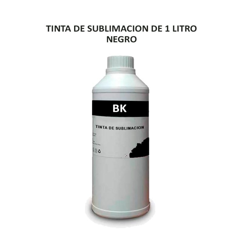 TINTA DE SUBLIMACION DE 1 LITRO NEGRO