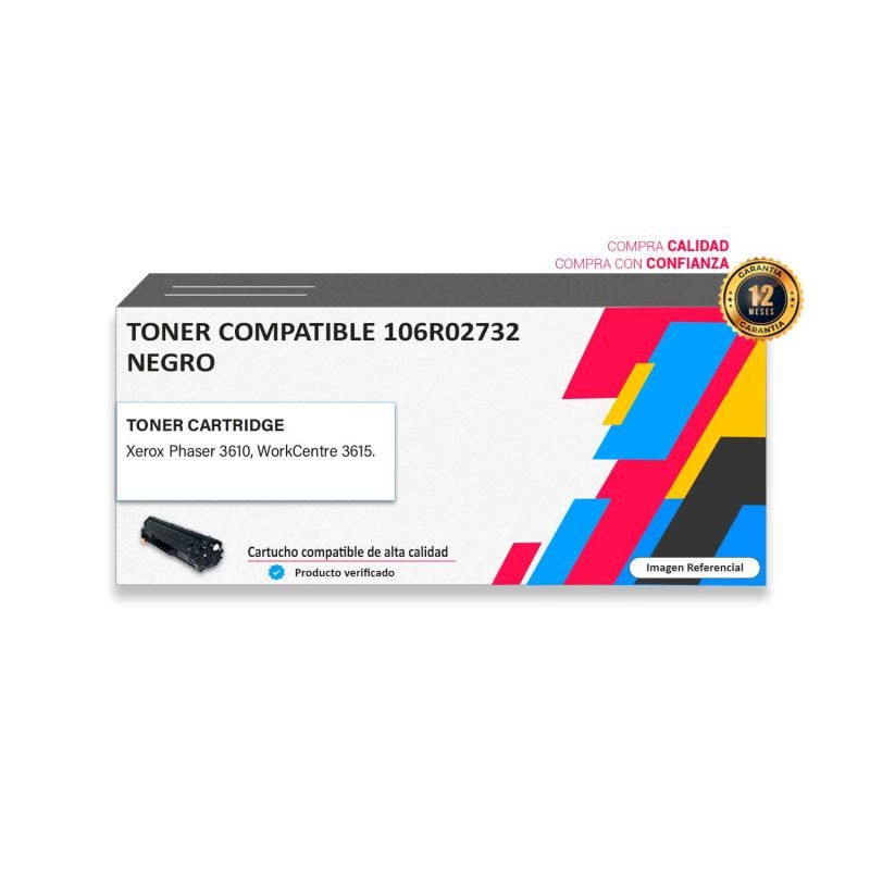 Toner Compatible Xerox 106R02732 Negro para impresoras 3610 3615