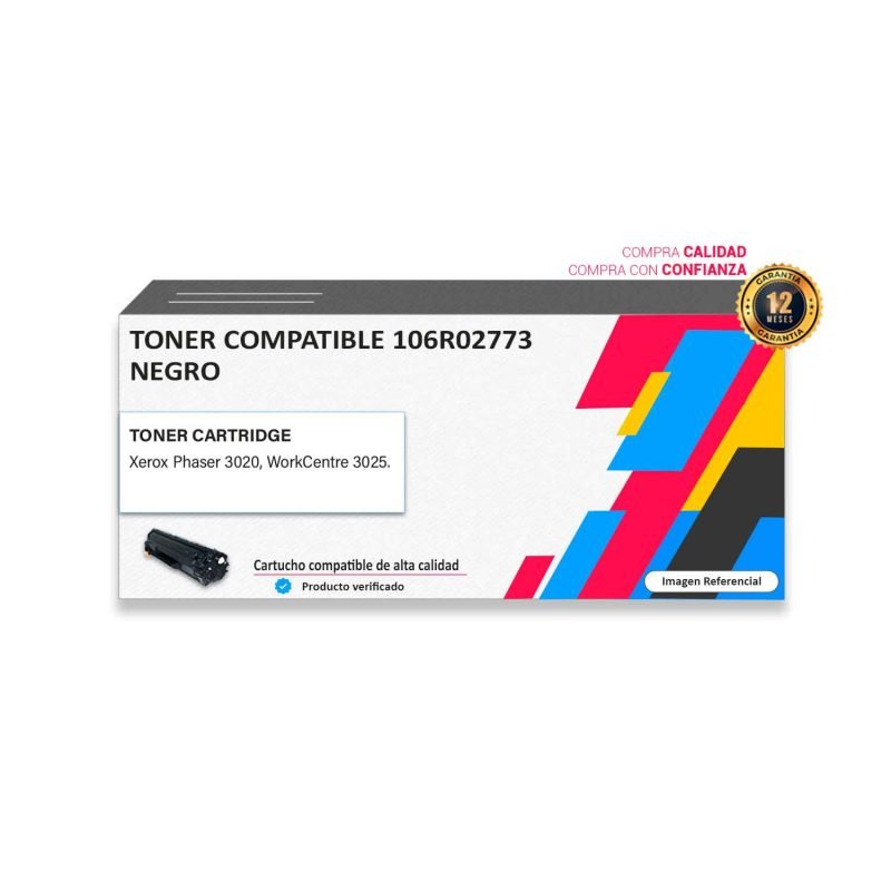 Toner Compatible Xerox 106R02773 Negro para impresoras 3020 3025