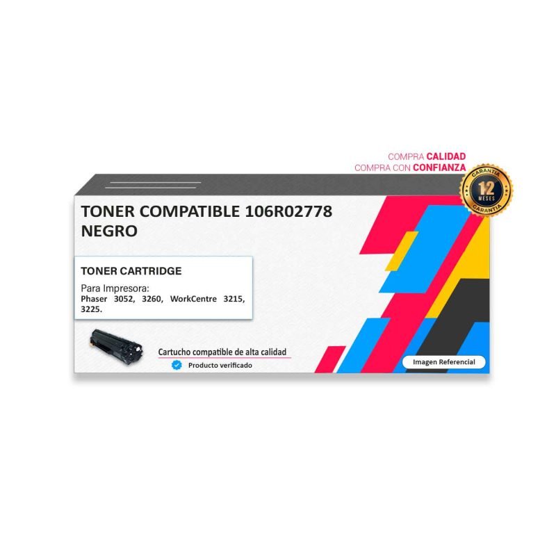 Toner compatible Xerox 106R02778 para impresora 3052 3260 3215 3225