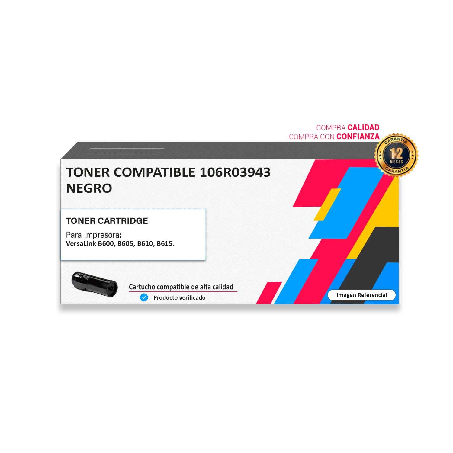 TONER-COMPATIBLE-106R03943 Toner compatible Xerox 106R03943 para impresora 600 605 610 615