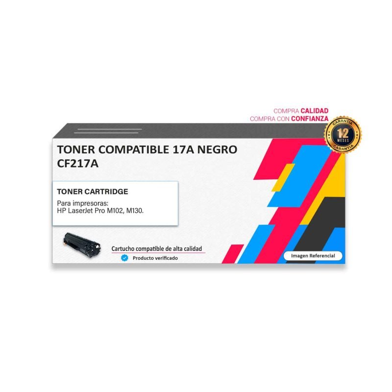 Toner compatible Hp 17A Negro para impresoras M102 M130