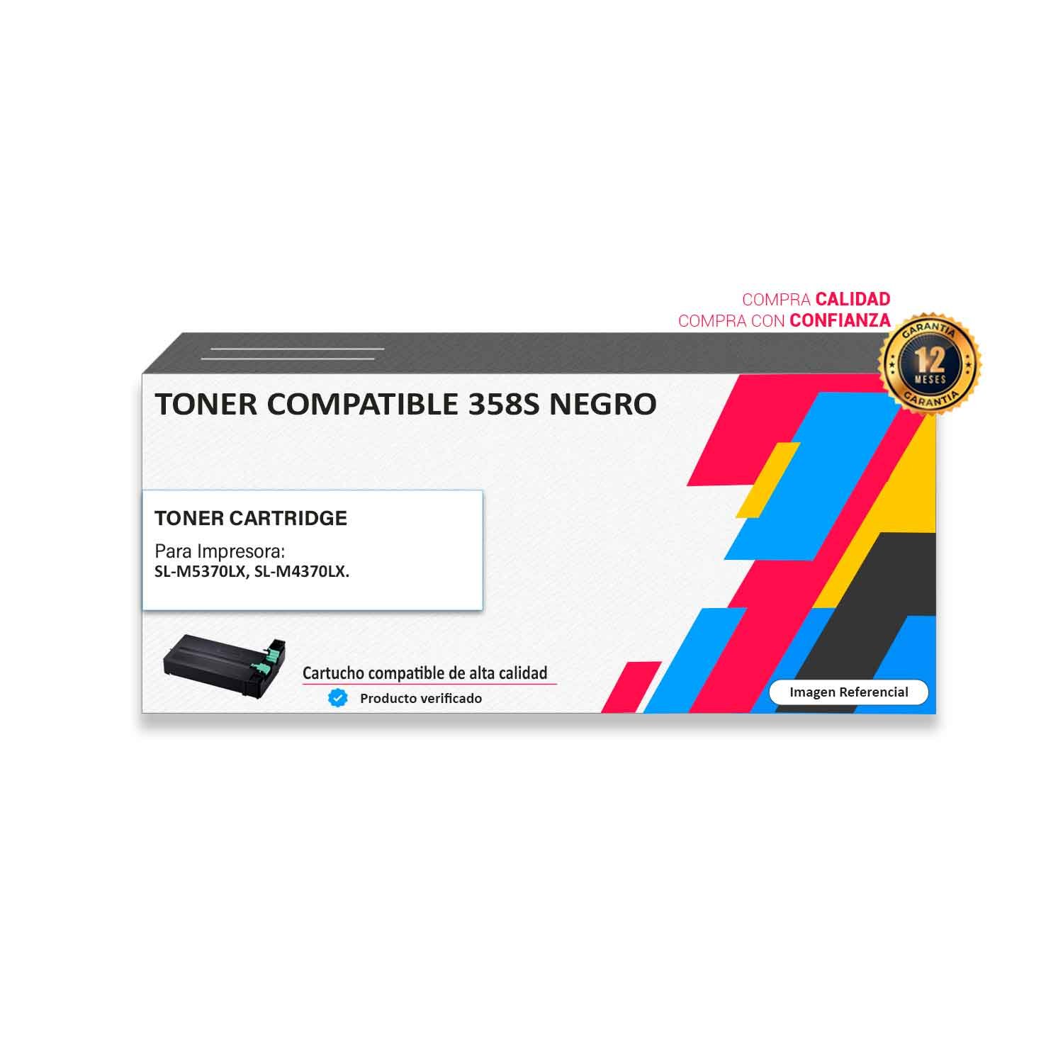 TONER-COMPATIBLE-358S-NEGRO Toner compatible Samsung 358S para impresora 5370 4370