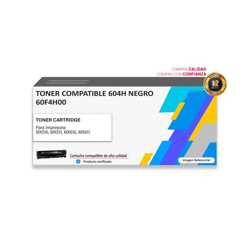 TONER COMPATIBLE LEXMARK 604H NEGRO