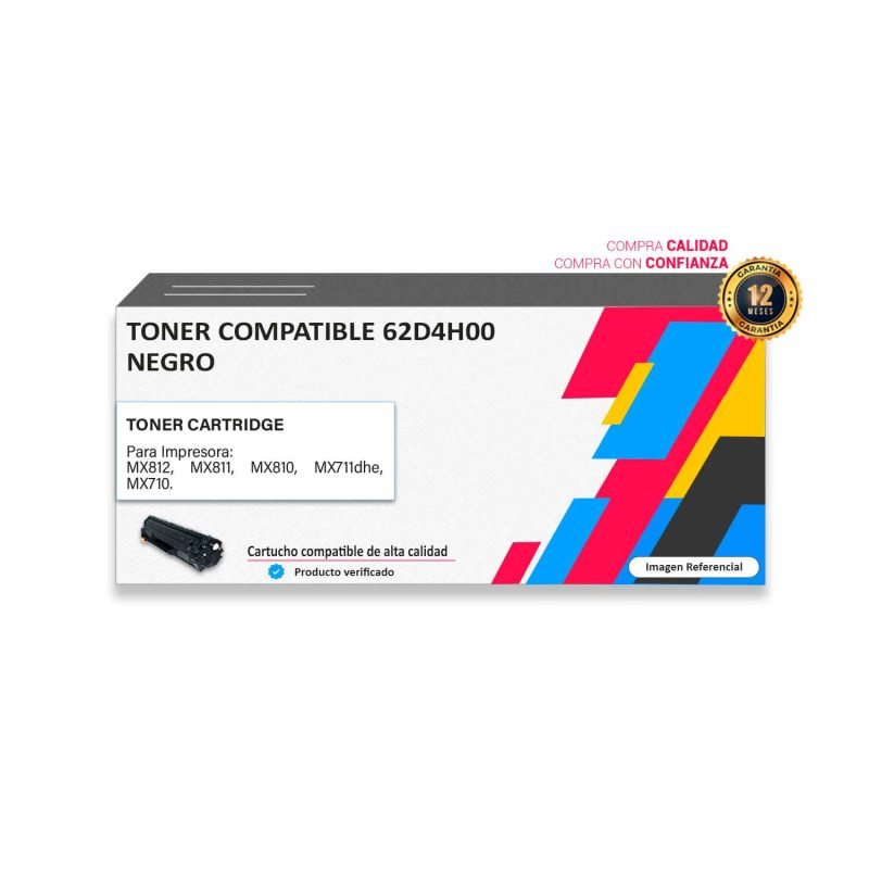 Toner compatible Lexmark 624H Negro para impresora 812 811 810 711 710