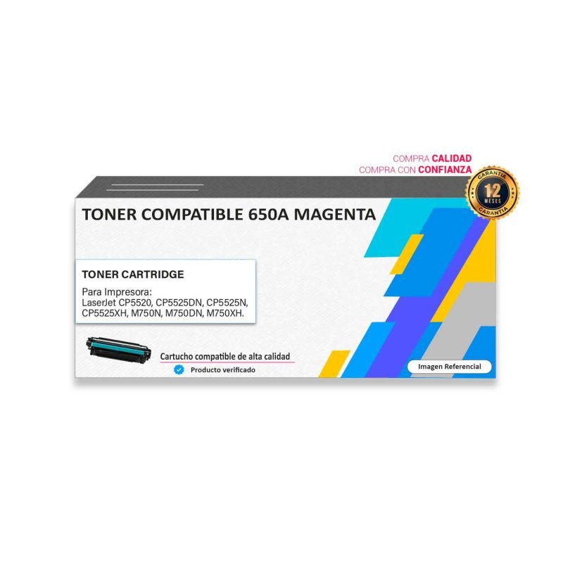 TONER COMPATIBLE HP 650A MAGENTA PARA CP5520