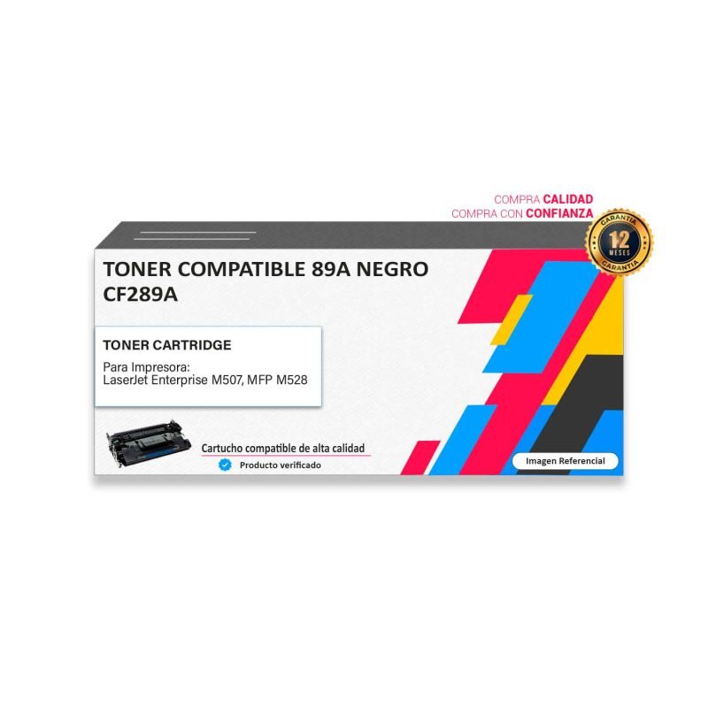 Toner compatible HP 89A Negro para impresoras 507 528