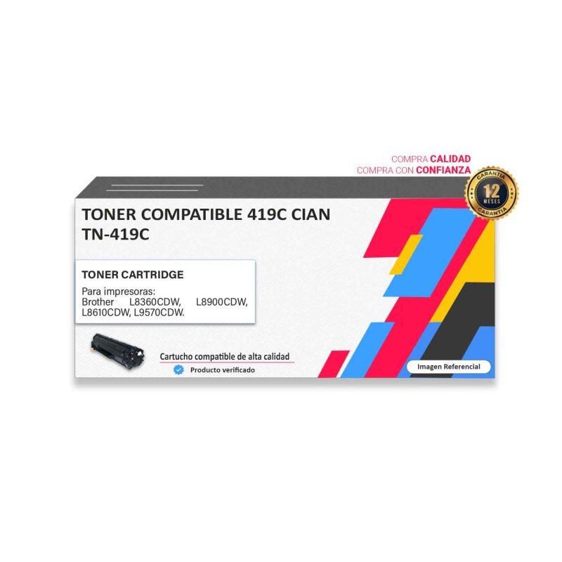 TONER COMPATIBLE BROTHER 419C CIAN PARA 8360