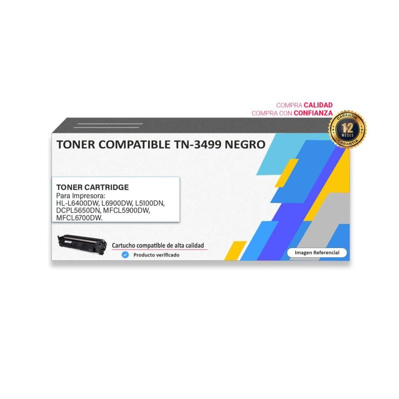 TONER COMPATIBLE BROTHER TN-3499 NEGRO PARA L6400DW