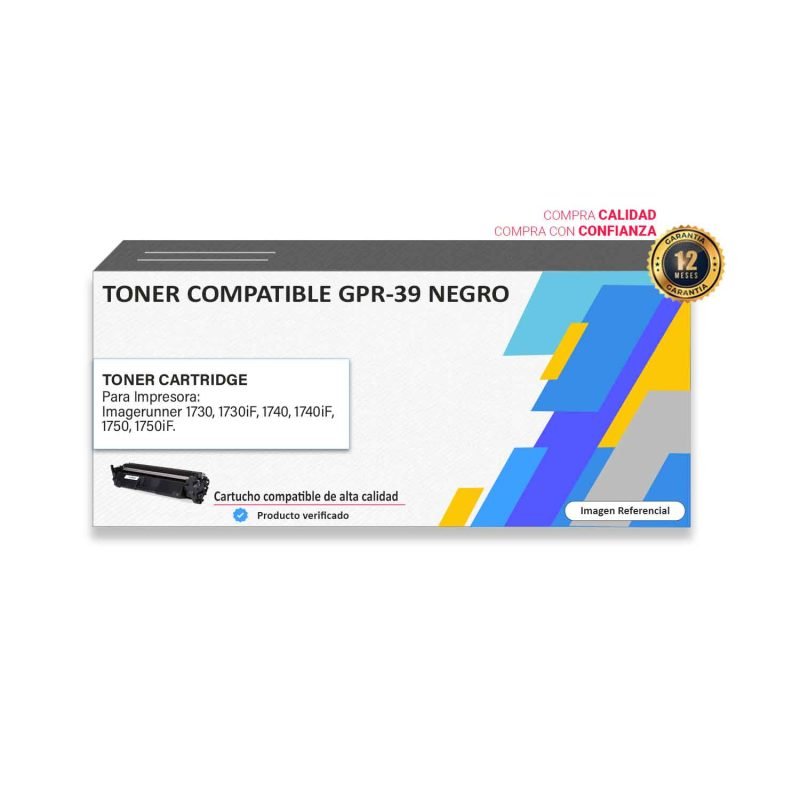 TONER COMPATIBLE CANON GPR-39 NEGRO PARA 1730