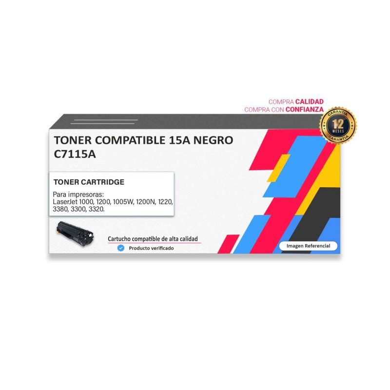 TONER COMPATIBLE HP 15A NEGRO PARA 1000 1200