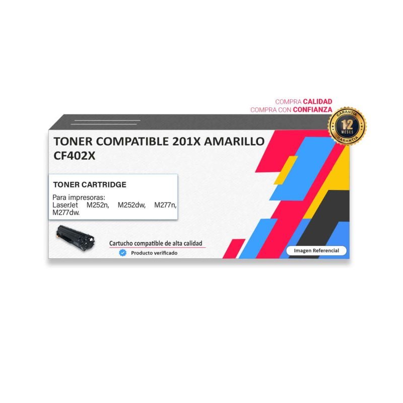 TONER COMPATIBLE HP 201X AMARILLO PARA M252N
