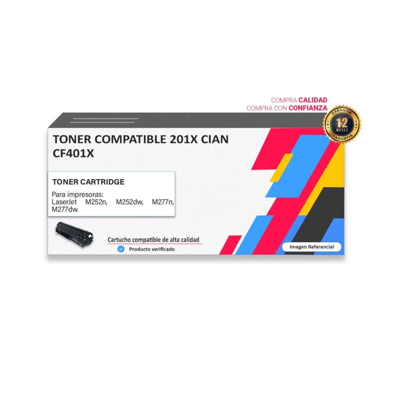 TONER COMPATIBLE HP 201X CIAN PARA M252N