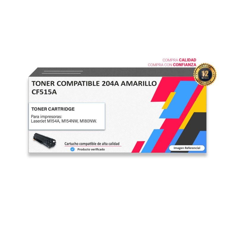 TONER COMPATIBLE HP 204A AMARILLO PARA M154A