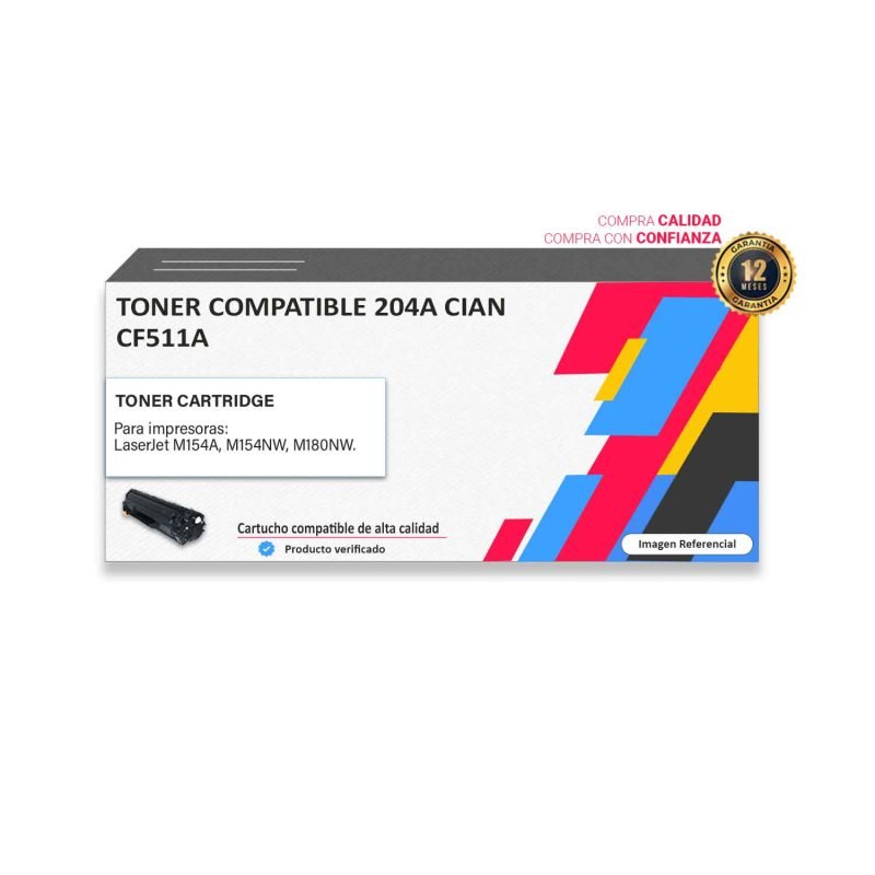 TONER COMPATIBLE HP 204A CIAN PARA M154A