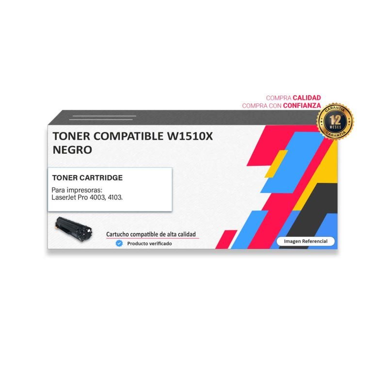 TONER COMPATIBLE HP W1510X NEGRO PARA 4003A