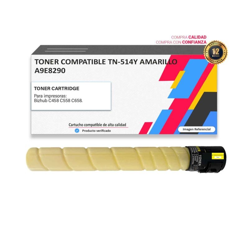 TONER COMPATIBLE KONICA MINOLTA TN-514Y PARA C458