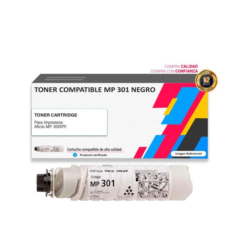 TONER COMPATIBLE MP 301 NEGRO