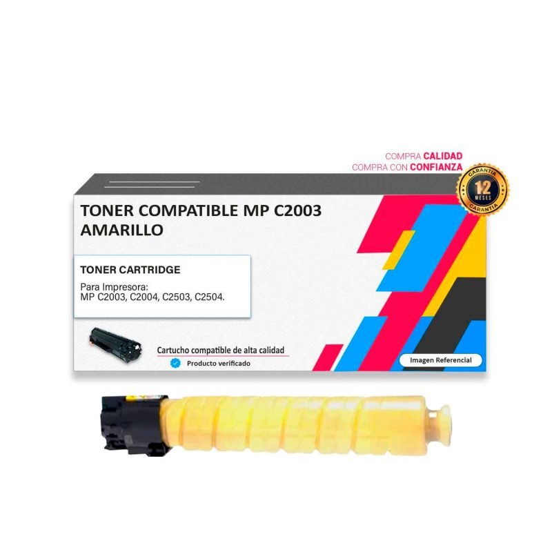TONER COMPATIBLE RICOH MP C2003 Amarillo PARA 2003