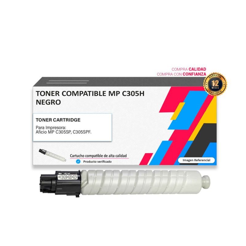 Toner compatible Ricoh MP C305H para impresora 305