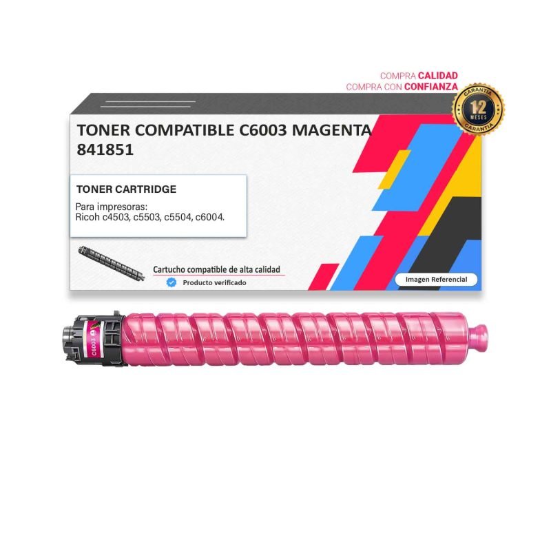 TONER COMPATIBLE RICOH MP C6003 MAGENTA PARA C4503