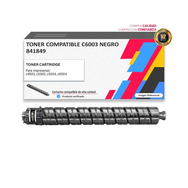 TONER COMPATIBLE RICOH C6003 NEGRO PARA C4503