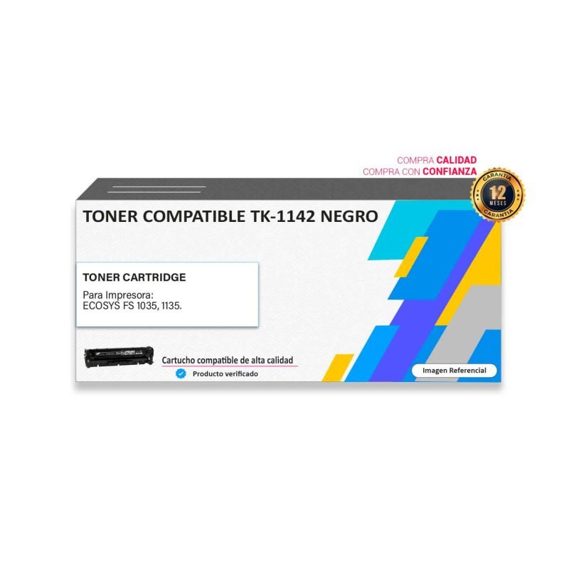 Toner compatible Kyocera TK-1142 Negro para impresora 1035 1135