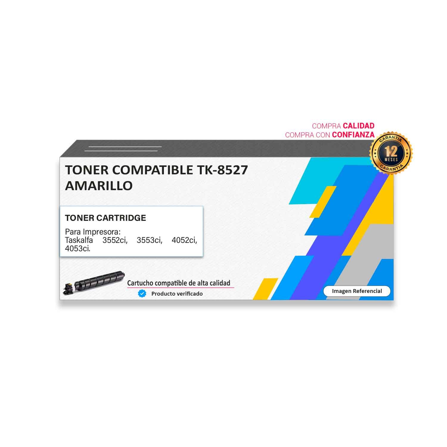 TONER-COMPATIBLE-TK-8527-AMARILLO Toner compatible Kyocera TK-8527Y Amarillo para impresora 3552 3553 4052 4053