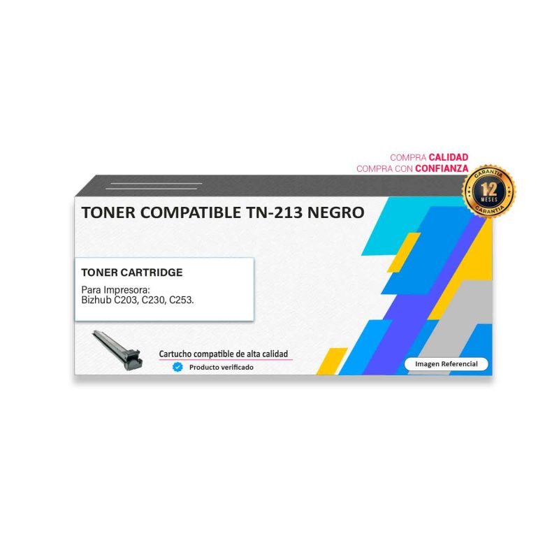 Toner Compatible Konica Minolta TN-213K para impresora 203 230 253