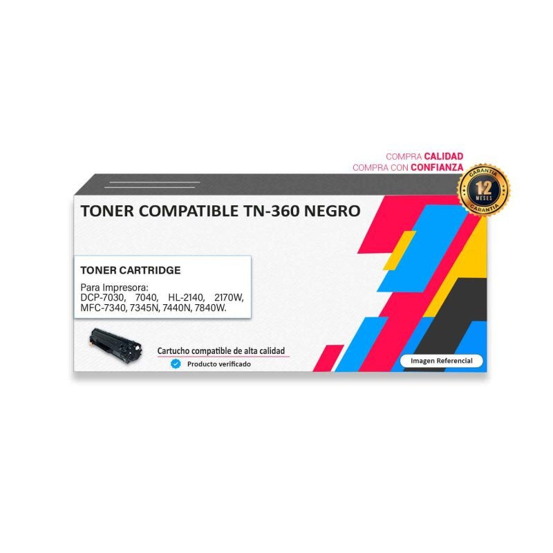 Toner compatible Brother TN-360 para impresora 7030 7040 2140 2170 7340 7345 7440 7840