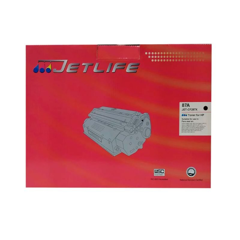 TONER JETLIFE HP 87A NEGRO PARA M631 632 633 607 608