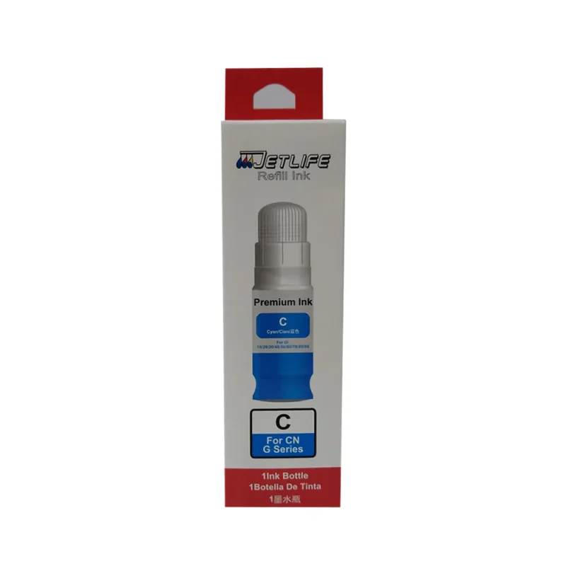 TINTA JETLIFE CANON GI 10 CIAN PARA G5010 5011 6010