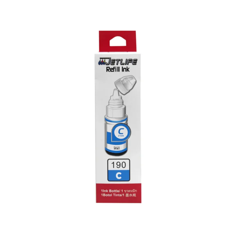 Tinta Jetlife Canon GI 190 Cian
