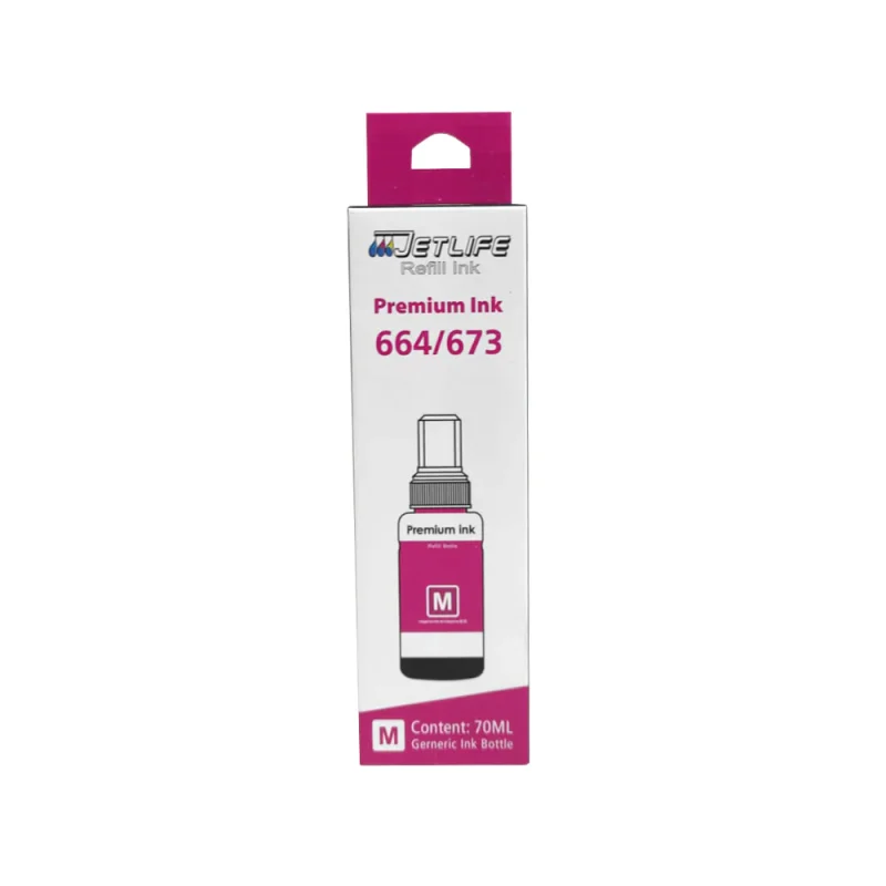 TINTA JETLIFE EPSON T673 MAGENTA PARA L800 L805
