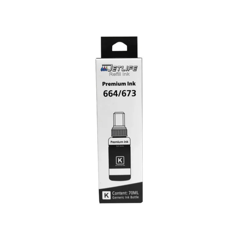 TINTA JETLIFE EPSON T673 NEGRO PARA L800 L805