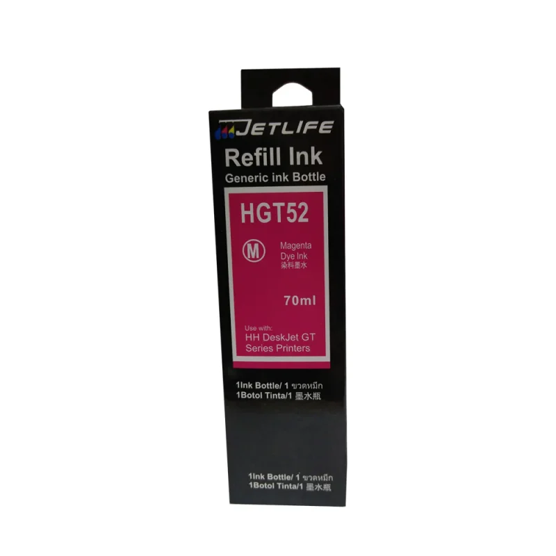 TINTA JETLIFE HP GT52 MAGENTA PARA 5800 100 300 400