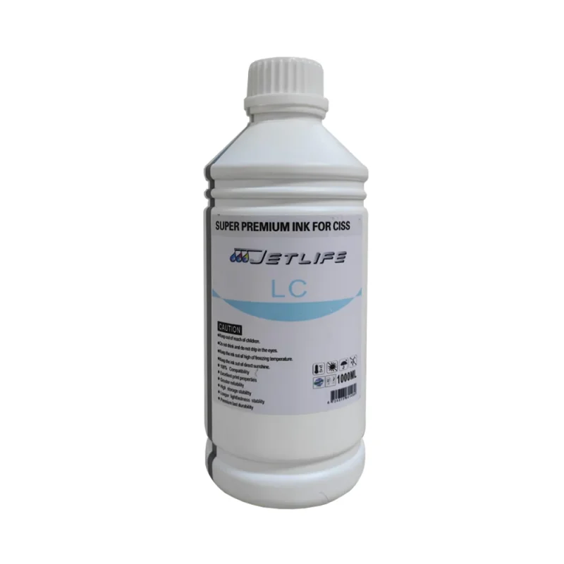 TINTA JETLIFE RECARGA 1 LITRO CIAN LIGHT